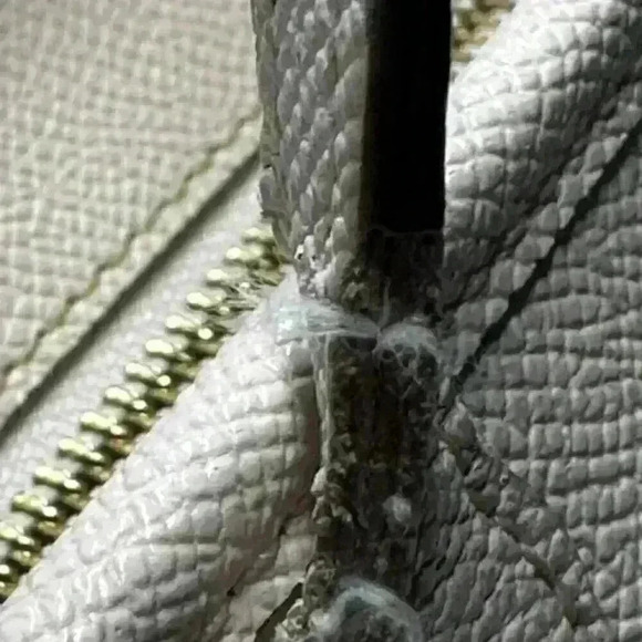 Coach City Zip Tote Shoulder Bag Chalk Cross Grain Leather F58846 - Picture 13 of 16